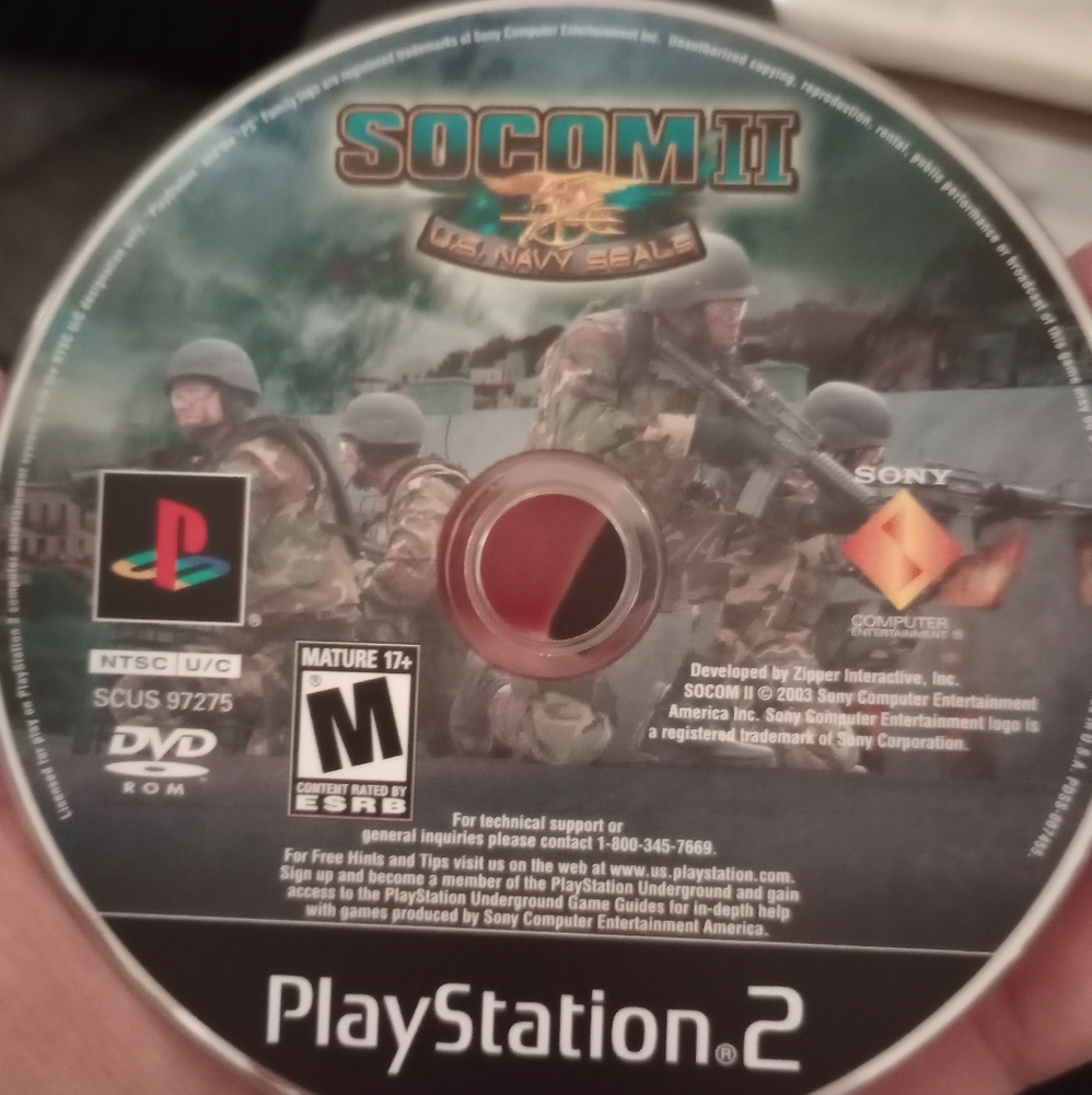 Socom 2 game PS2